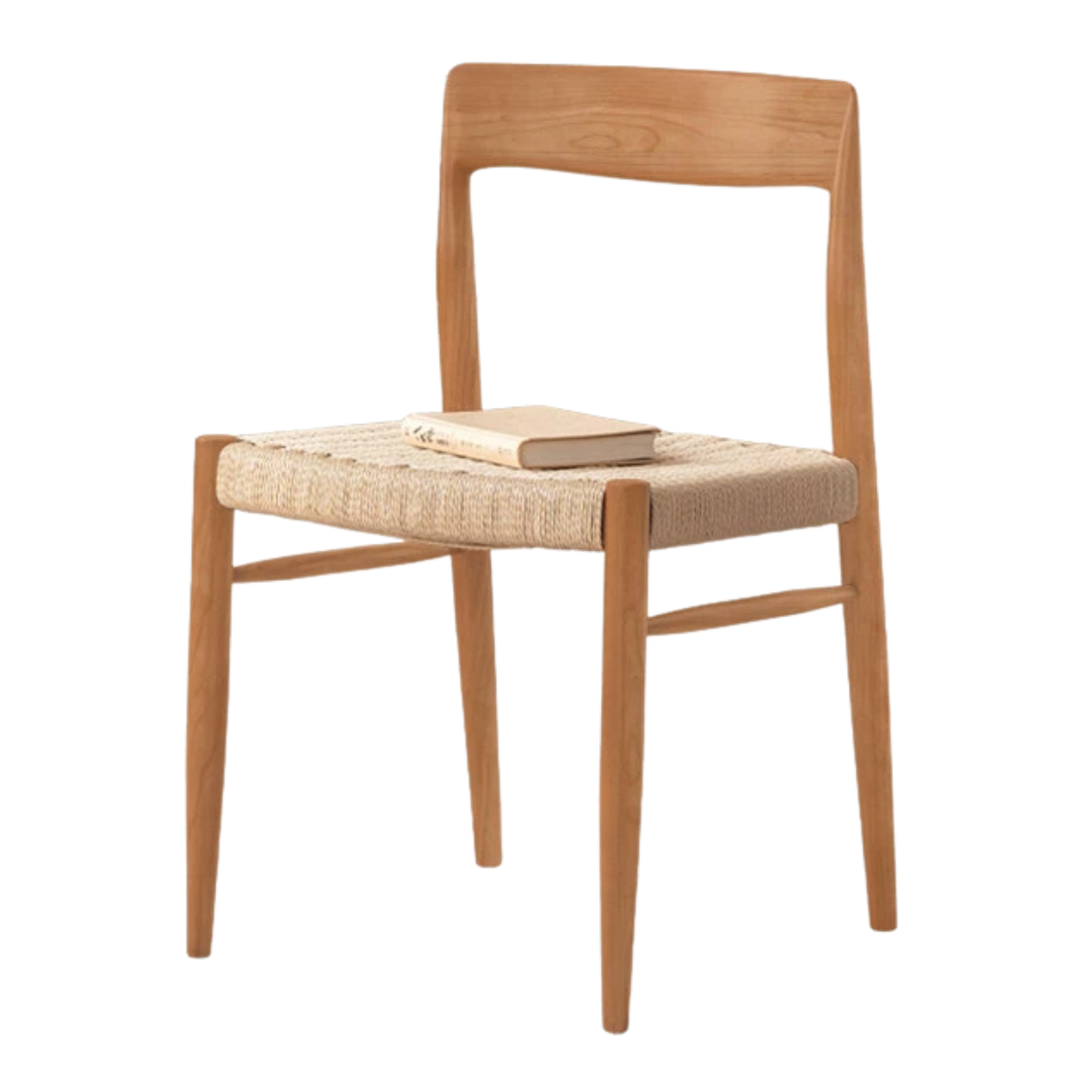 Set 4 pcs Ash, Beech, Cherry Solid Wood Dining Rope Chair