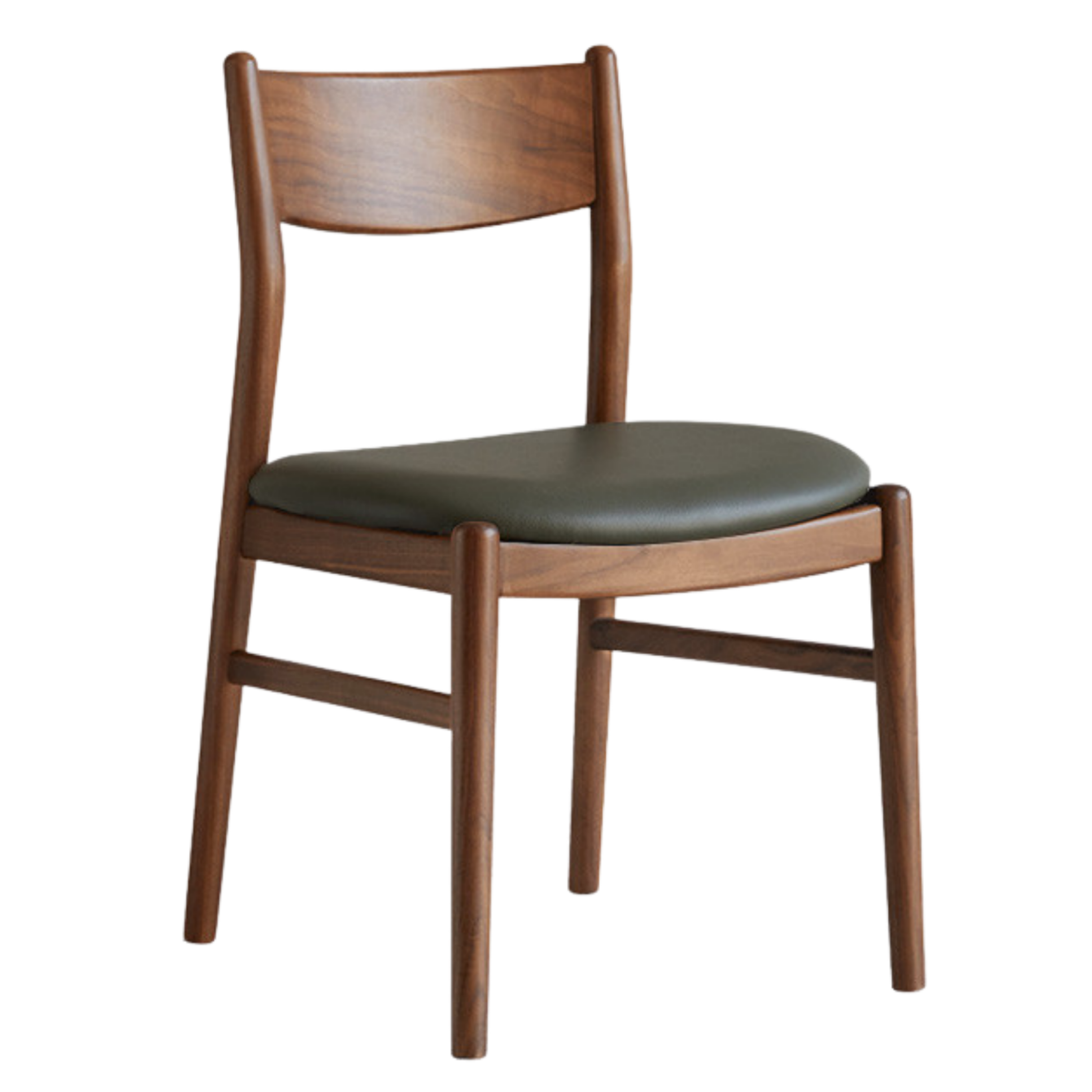 4 pcs Black Walnut, Ash, Oak, Beech, Sandalwood Solid Wood Dining Chair Retro