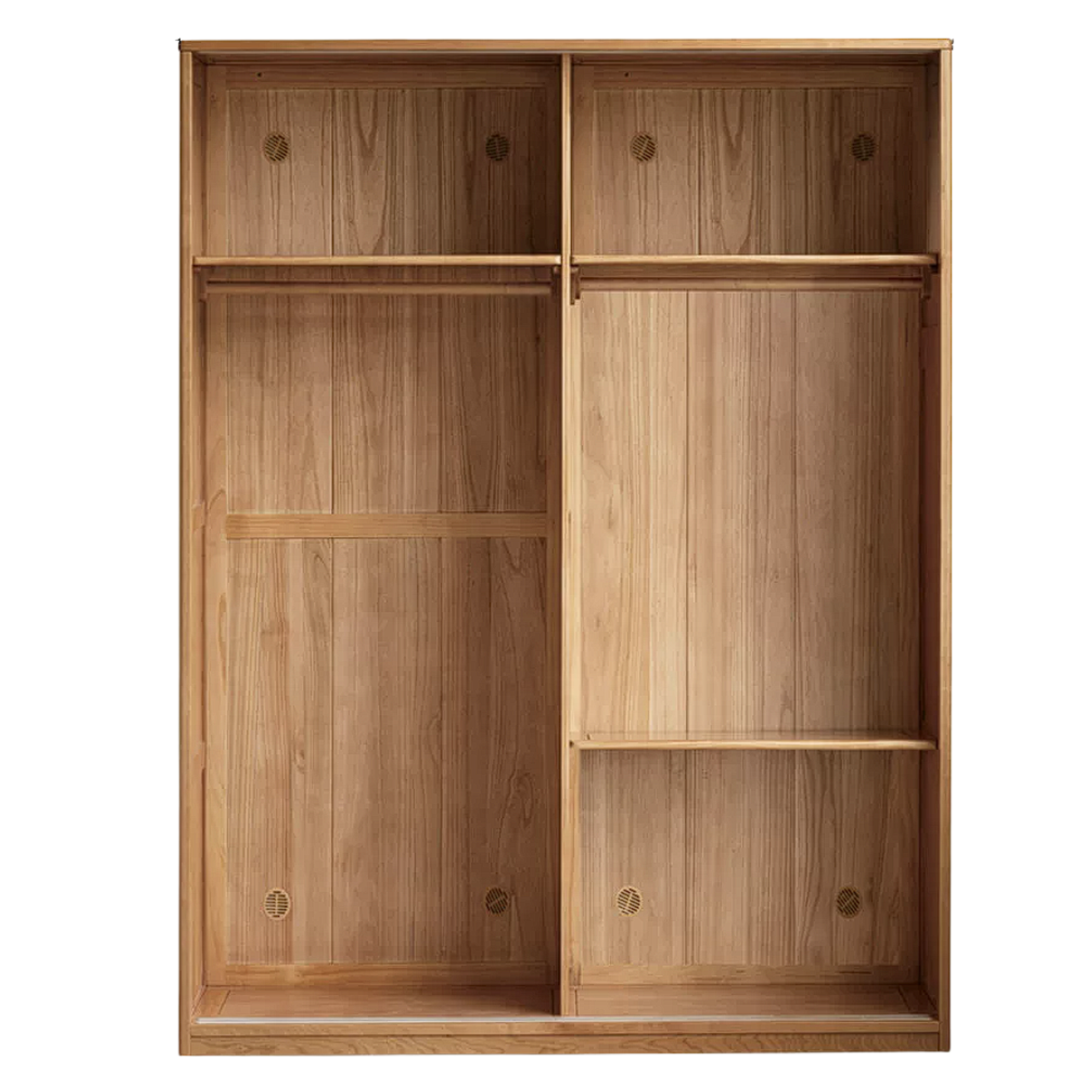 Cherry Wood Sliding Door Wardrobe.