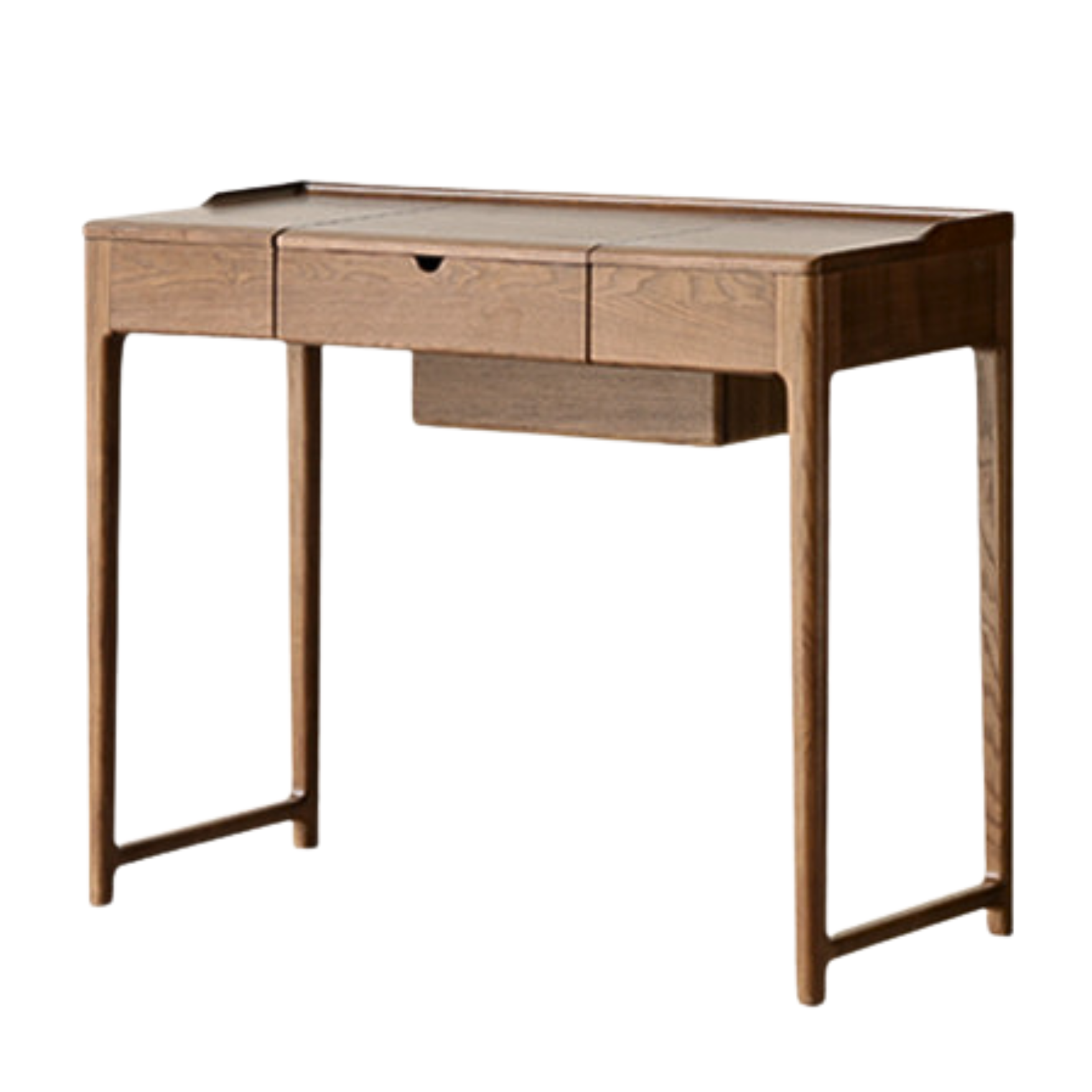 Black walnut, Ash solid wood flip dressing table :