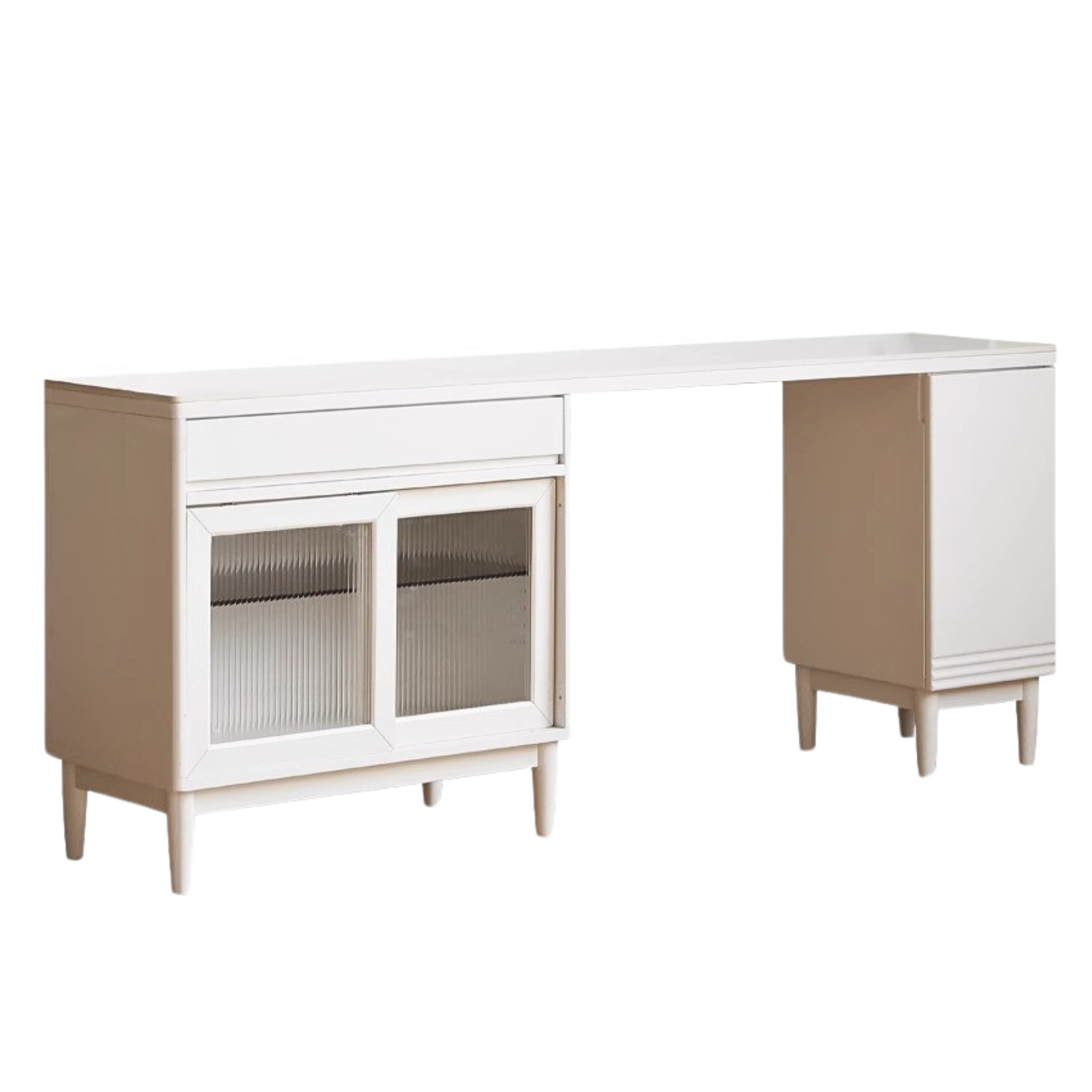 Poplar solid wood multifunctional high rock plate dining sideboard,