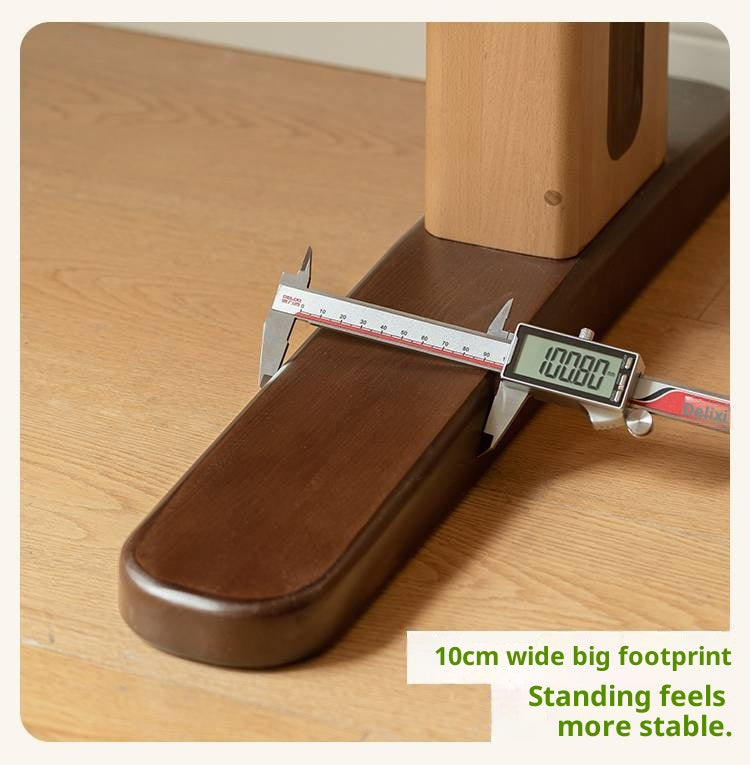 Beech Solid Wood Adjustable Height-Adjustable Study Desk