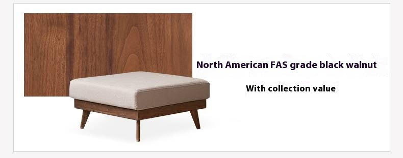 Oak, Ash, Poplar, Black Walnut Solid Wood Footstool Small Fabric Stool For Home