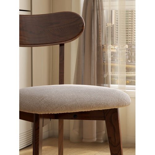 Oak Solid Wood Upholstered Dining Chair