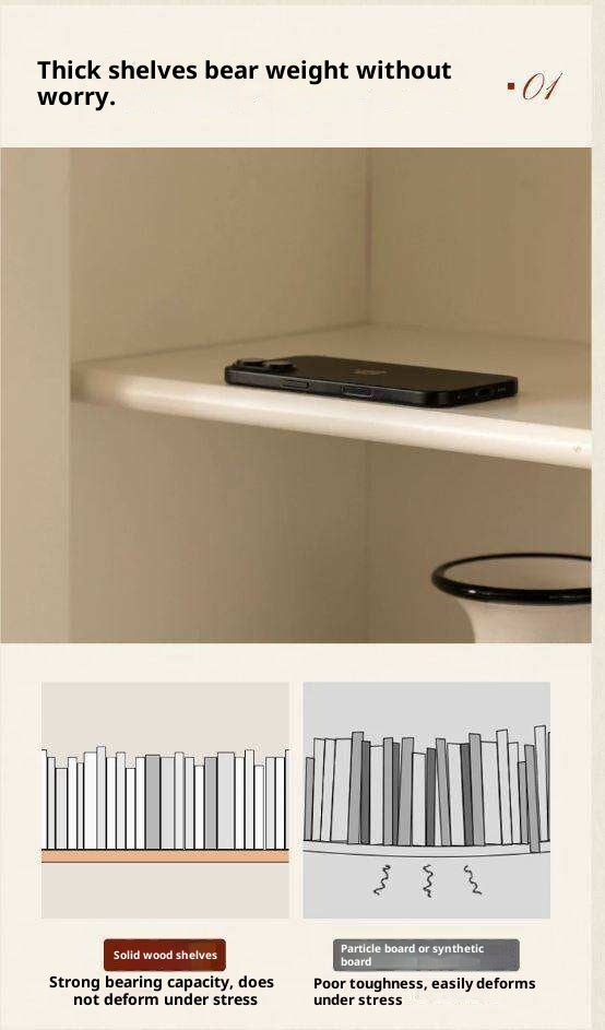 Solid RubberWood Bookcase White With Glass Door French Cream Style