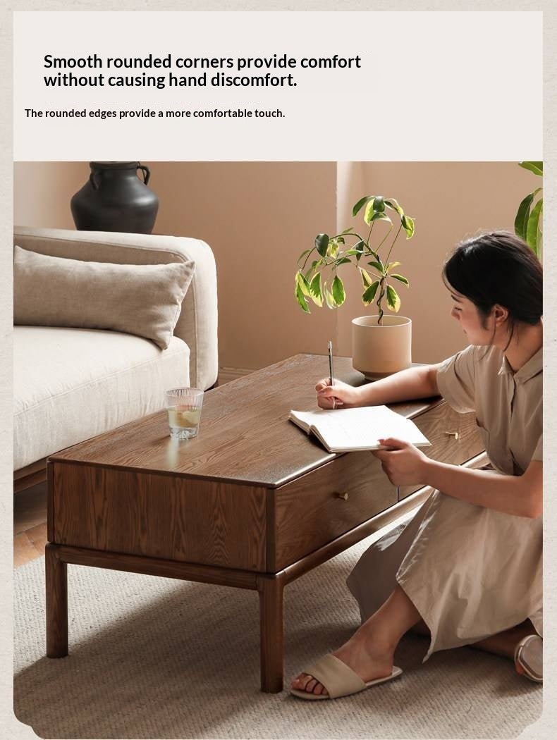 Ash Solid Wood Simple Modern Coffee Table