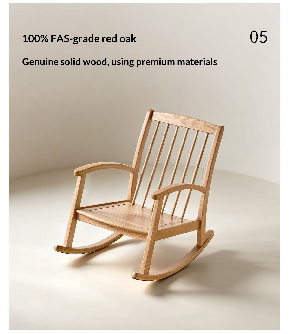Oak Solid Wood Rocking Chair