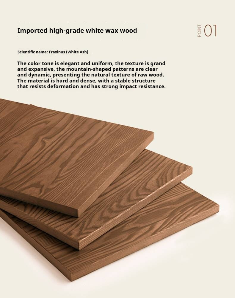 Ash Solid Wood Italian Luxury Floor-Standing TV Cabinet