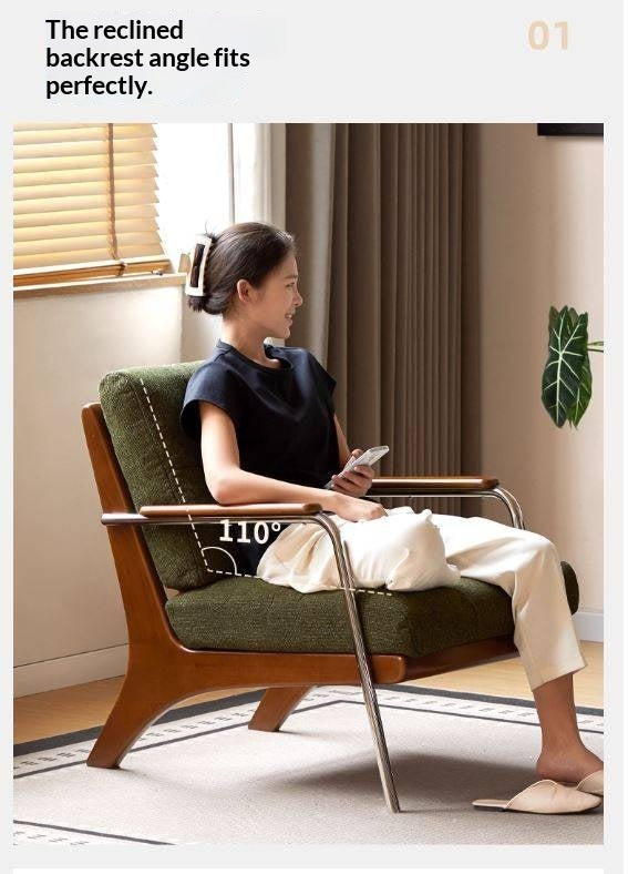 Beech Solid Wood Middle Ages Single Chair