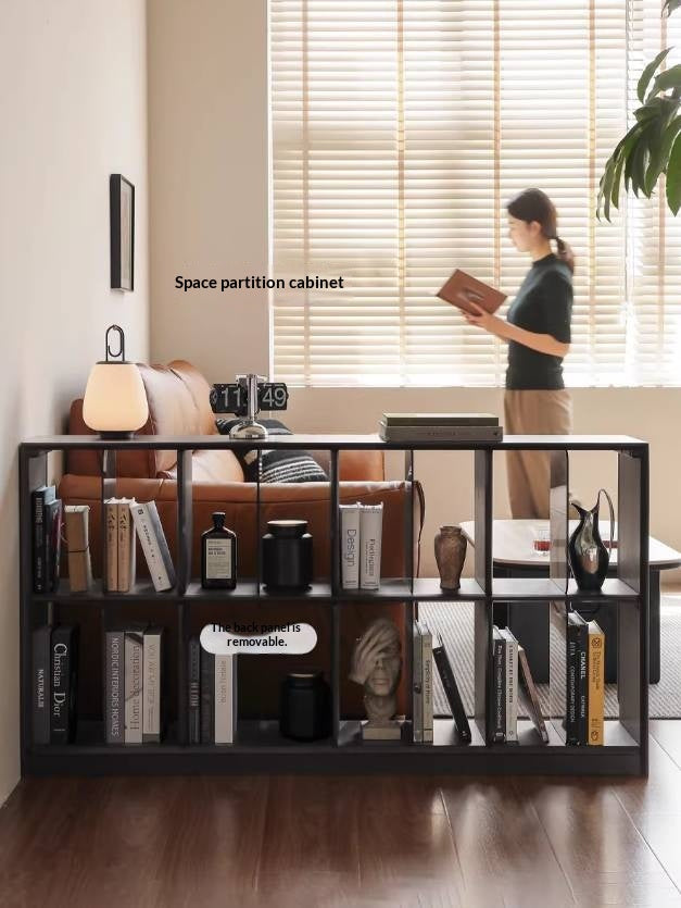 Oak, Ash Solid Wood Black Modern Bookcase