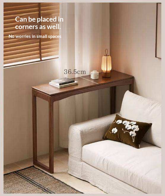 Oak Solid Wood Console Table, Entryway Bench