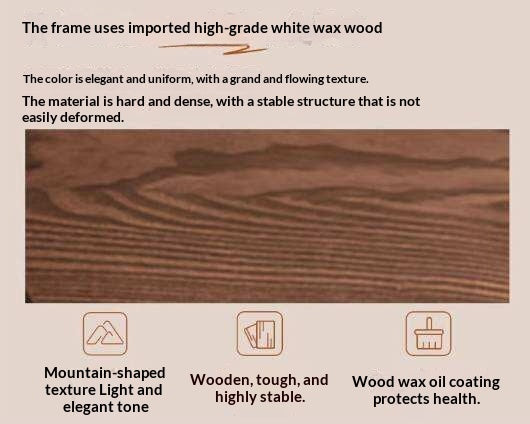 Ash Solid Wood Recliner Chair, Adjustable Upholstered Lounge Chair with Removable Washable Cover