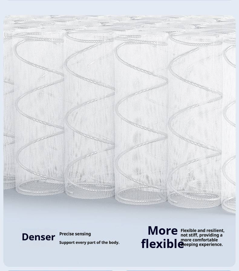 Zero-Glue Pressure-Free Memory Foam Mattress — 3D Core Material, Thick Mattress with Independent Springs