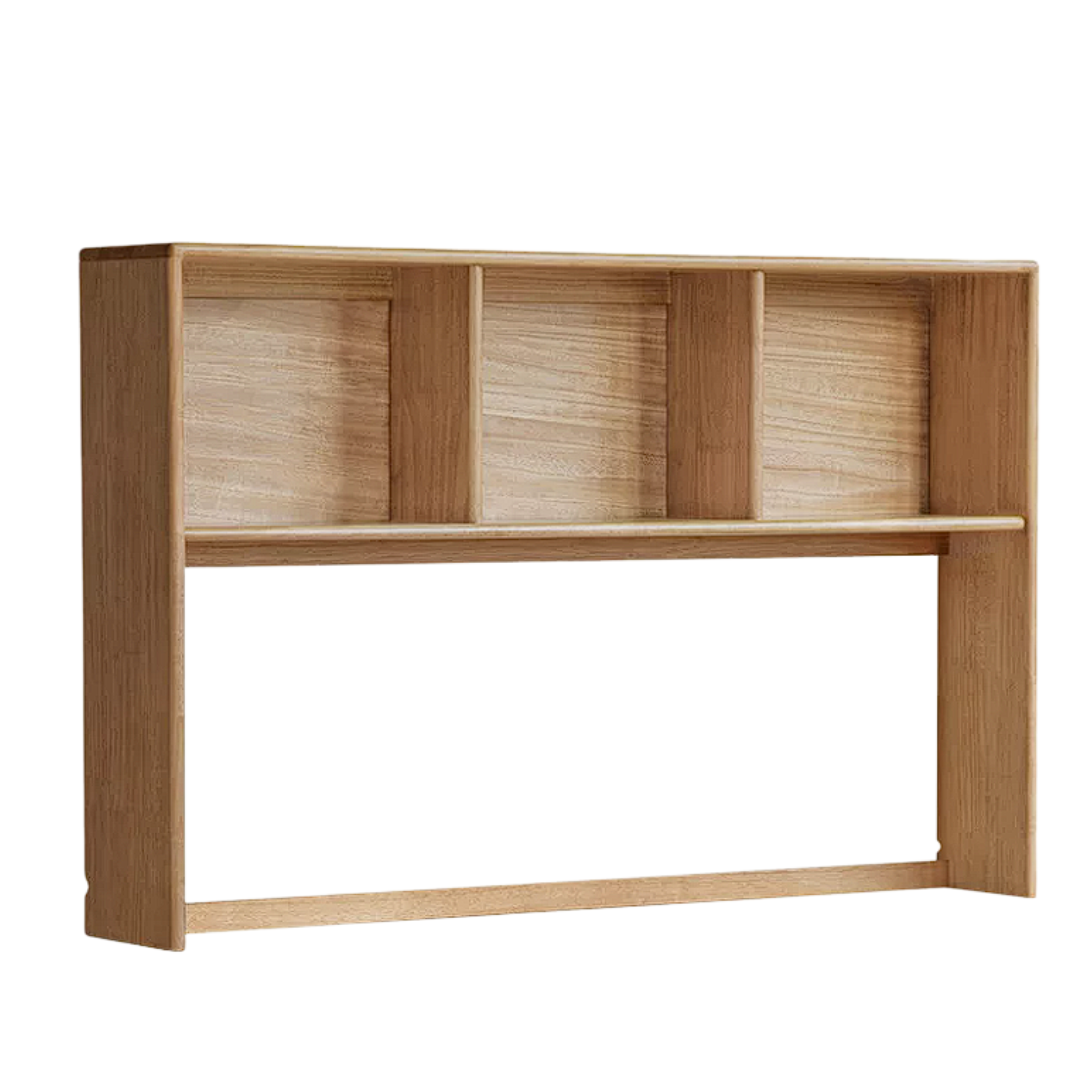 Beech, Oak, Rubberwood Solid Wood Study Desk with Shelf