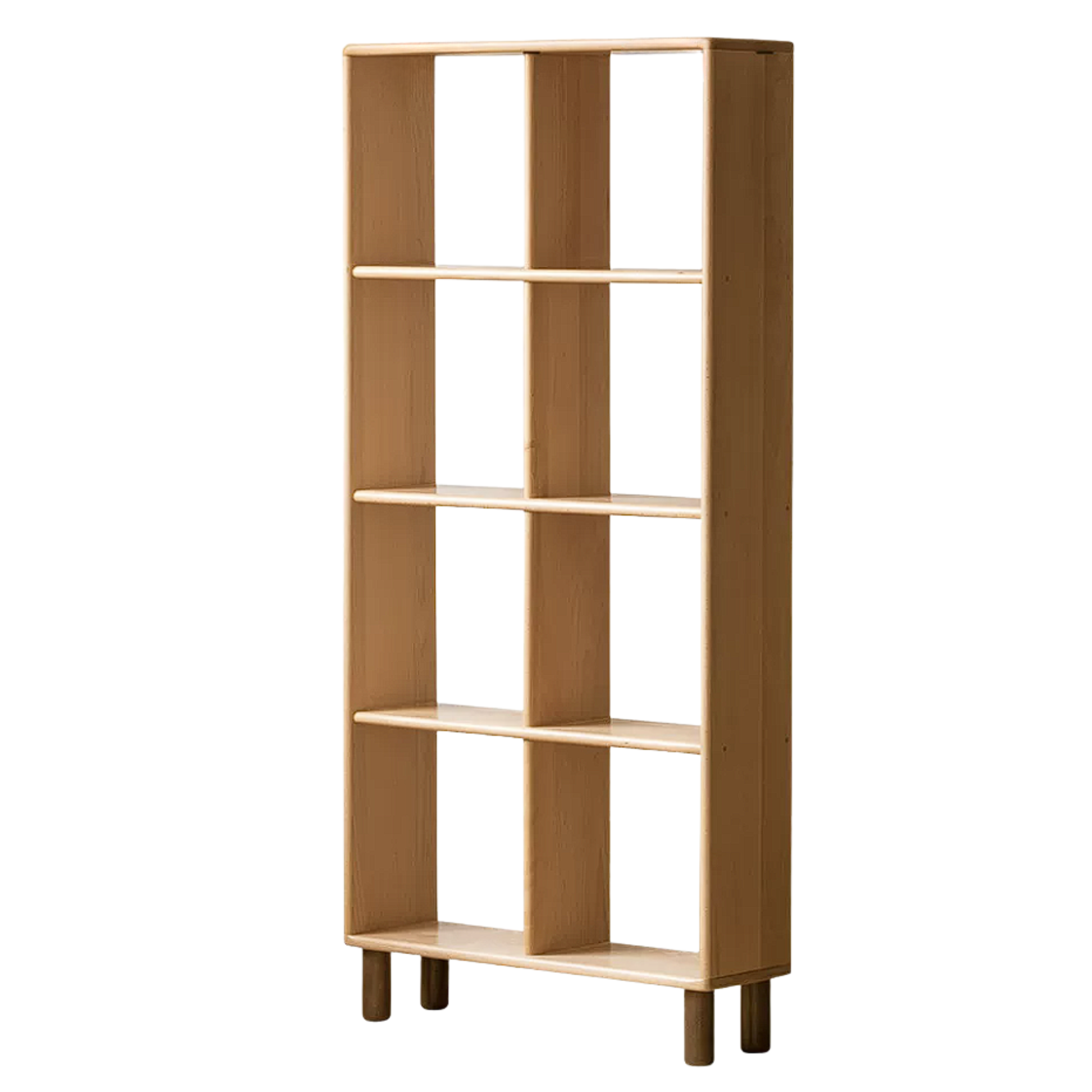 Beech, Rubberwood Solid Wood Multi-layer Kids Combination Bookcase
