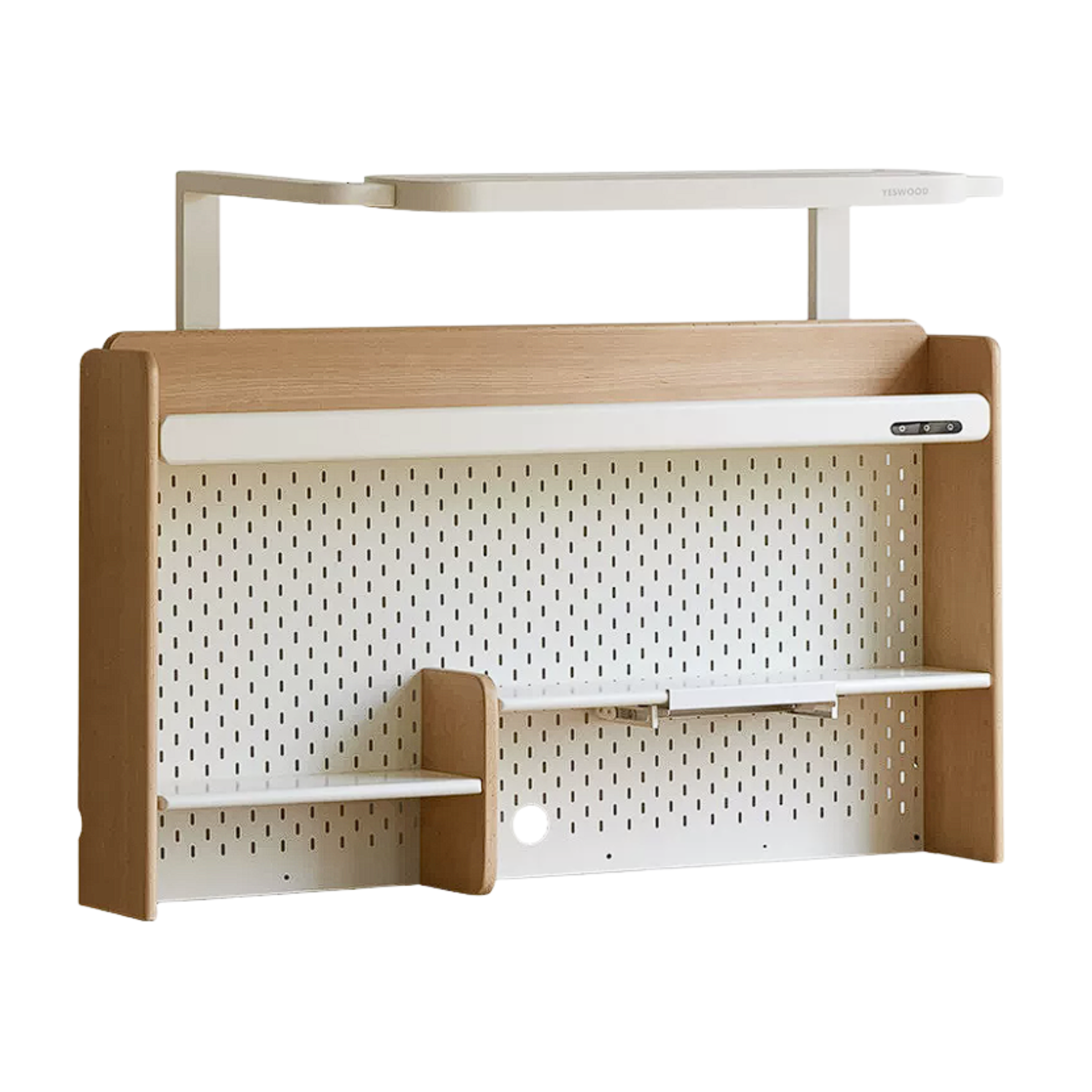 Beech, Oak, Rubberwood Solid Wood Study Desk with Shelf
