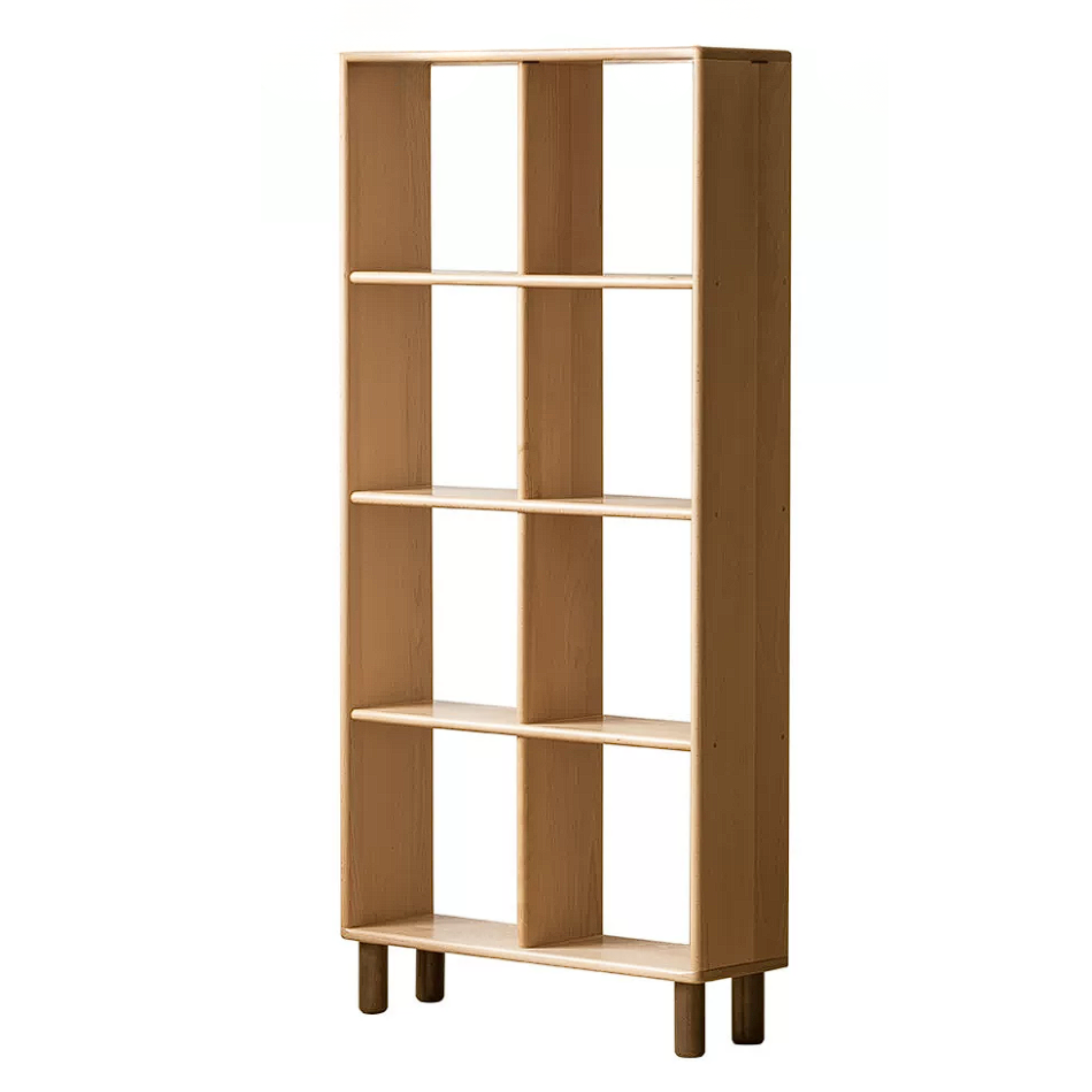 Beech, Rubberwood Solid Wood Multi-layer Kids Combination Bookcase