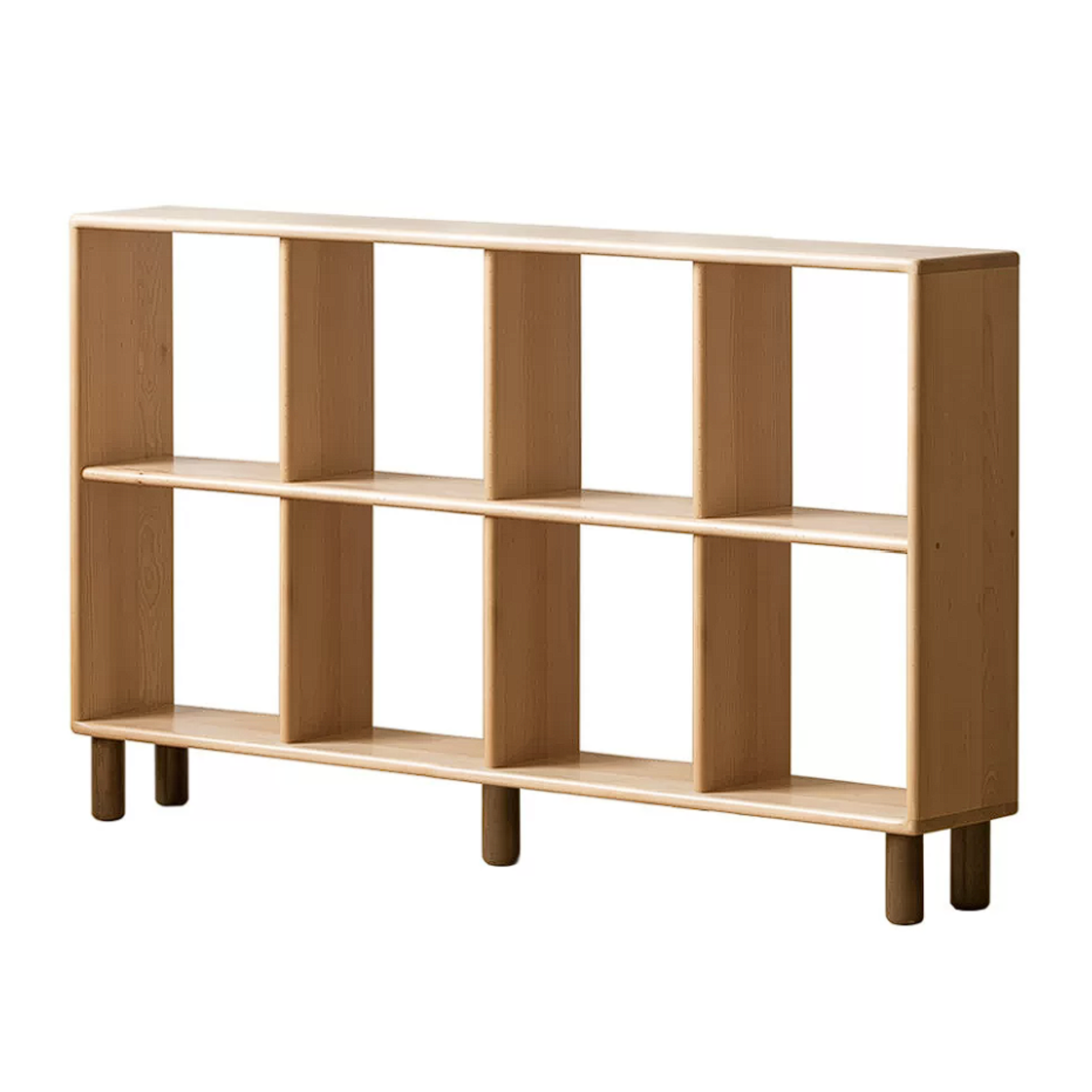 Beech, Rubberwood Solid Wood Multi-layer Kids Combination Bookcase