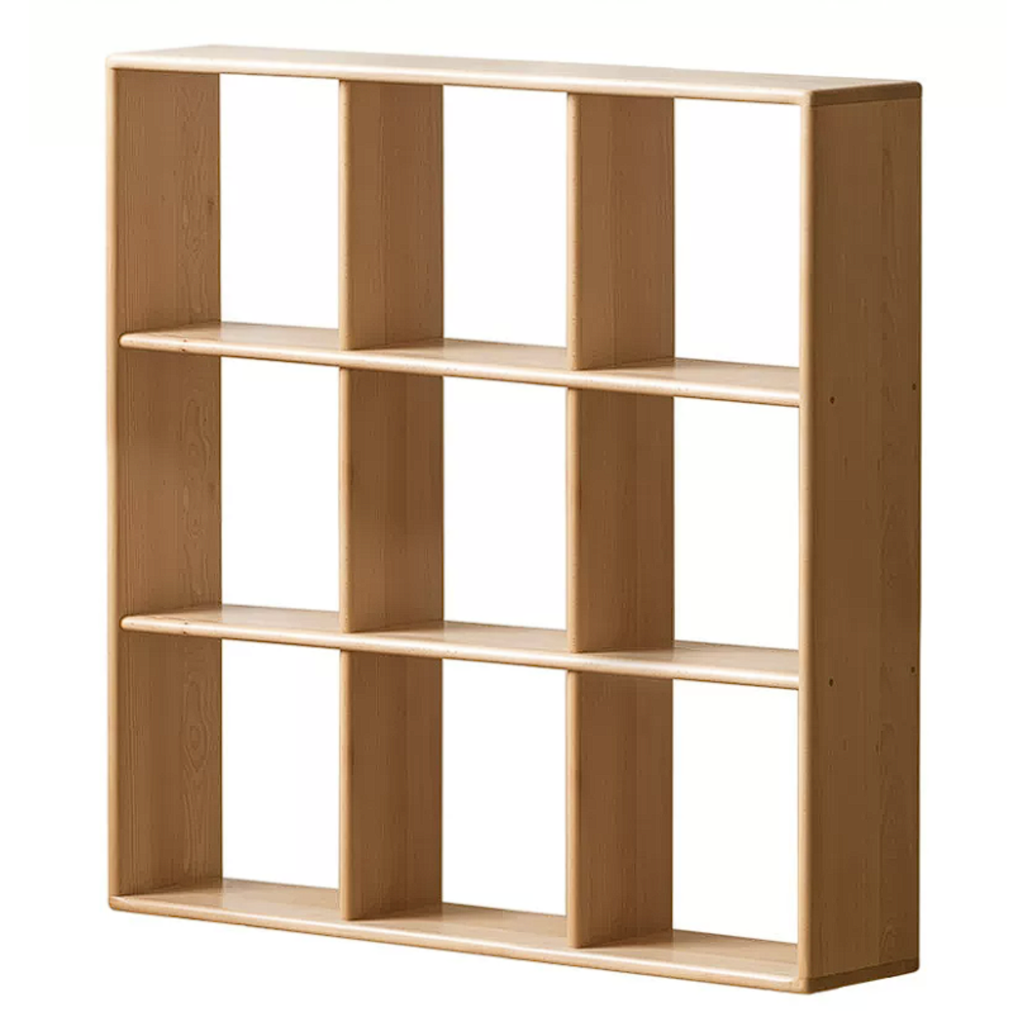 Beech, Rubberwood Solid Wood Multi-layer Kids Combination Bookcase