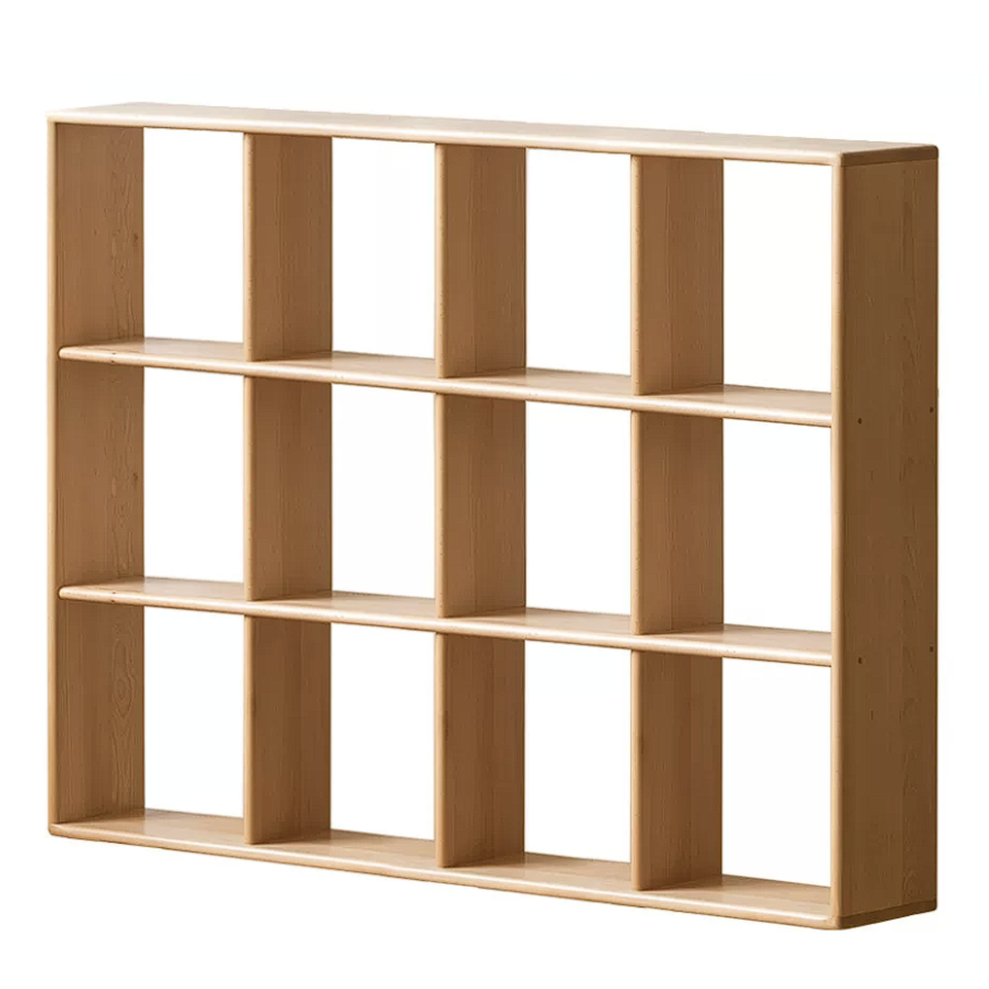 Beech, Rubberwood Solid Wood Multi-layer Kids Combination Bookcase