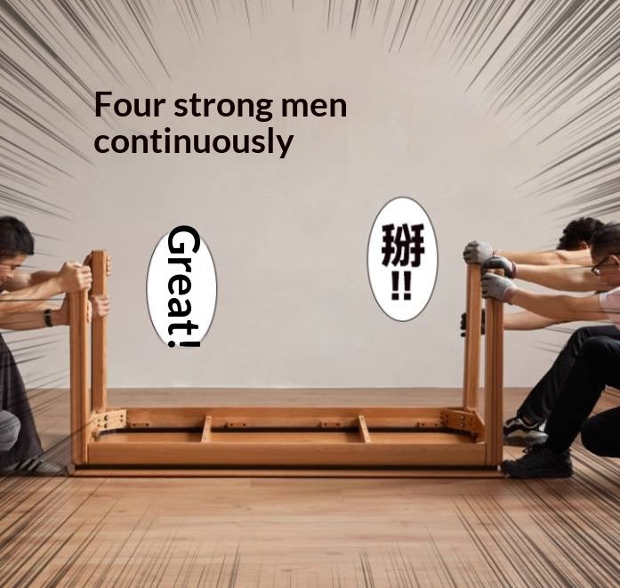 Cherry Solid Wood Vintage Style Dining Table