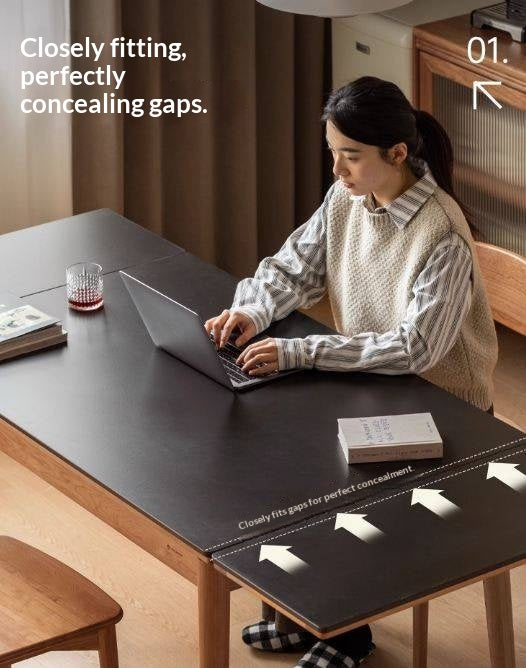 Cherry Solid Wood Extendable Slab Dining Table