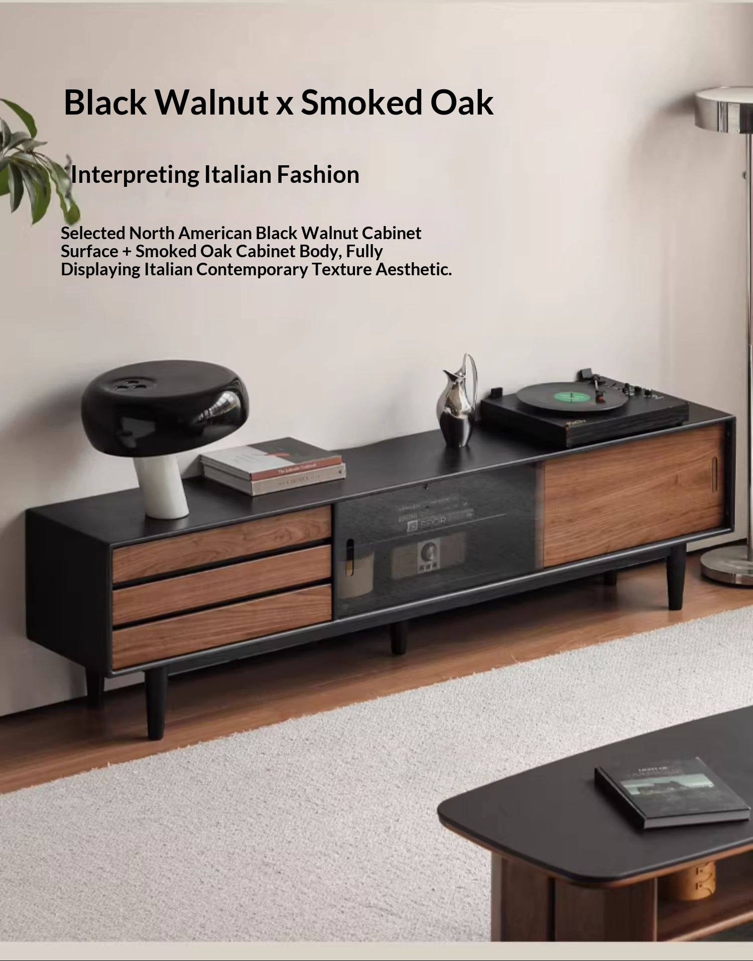 Oak Solid Wood Ancient Style Wood TV Stand