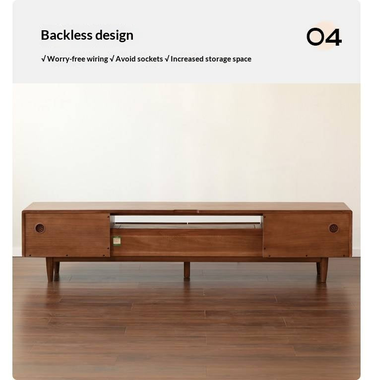 Oak Solid Wood Nordic Modern TV Stand