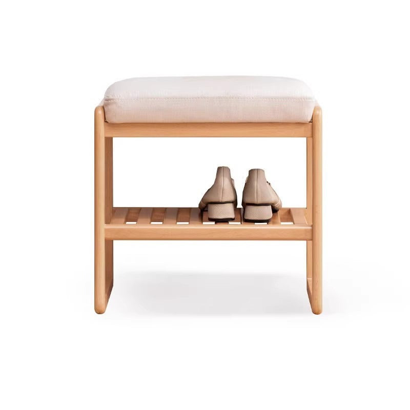 Beech solid Wood Shoe Changing Stool