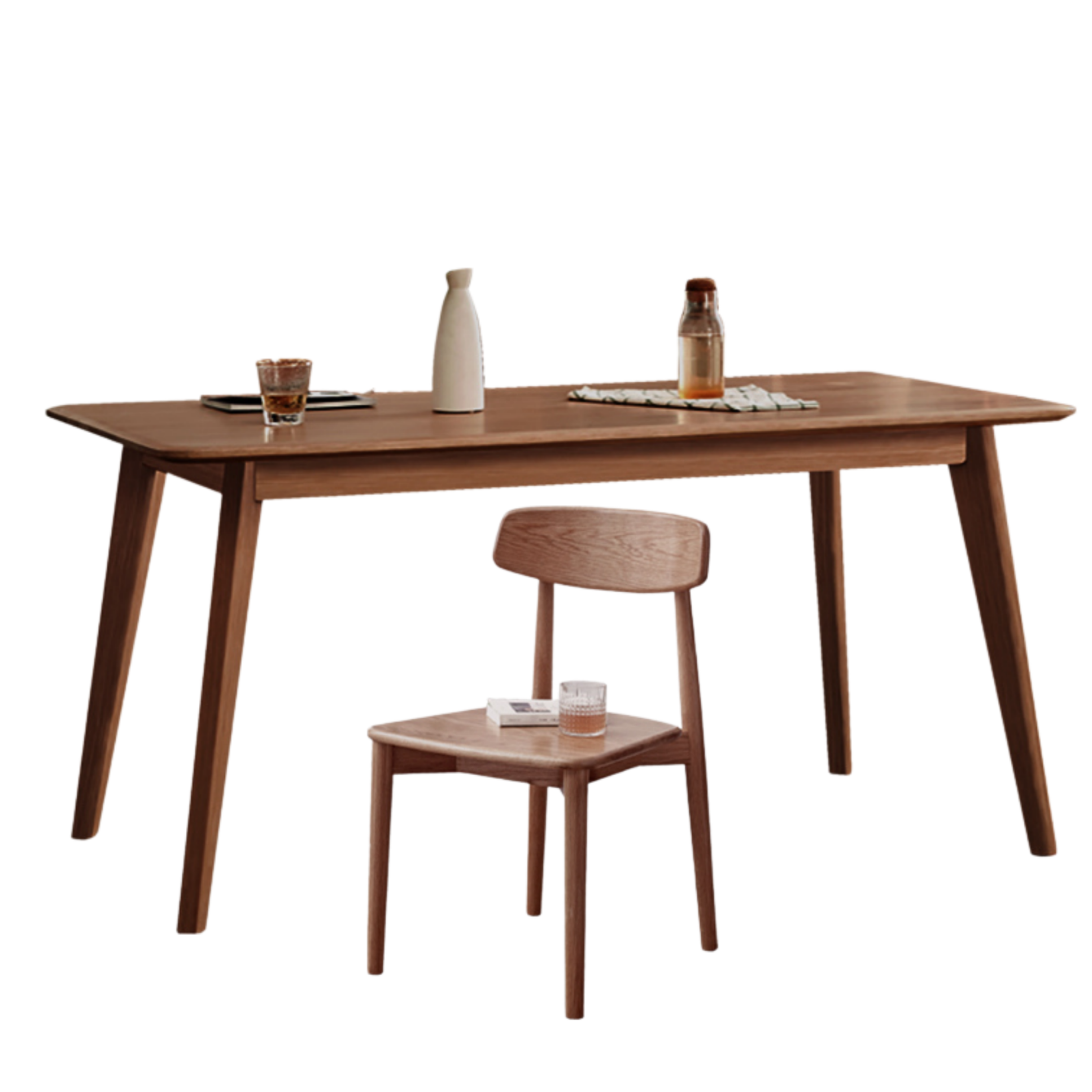 Ash, Oak Solid Wood Modern Dining Table