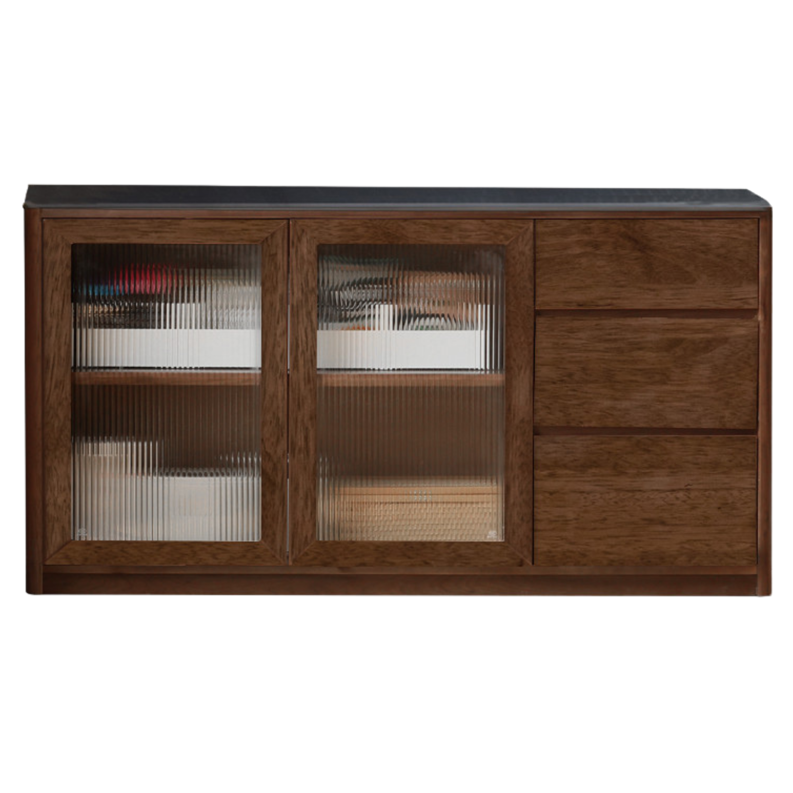 Sandalwood Solid Wood Rock Board Modern Sideboard