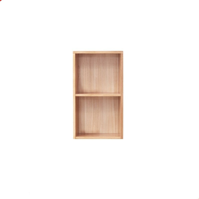 Oak solid wood bookshelf free combination floor-to-ceiling lattice cabinet"-