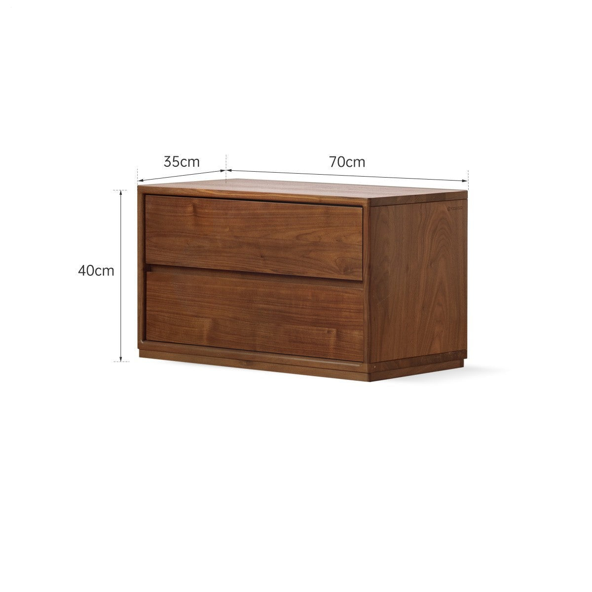 Black walnut Solid wood TV cabinet modern module combination storage<