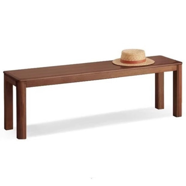 Oak, Ash Solid Wood Nordic Long Bench: