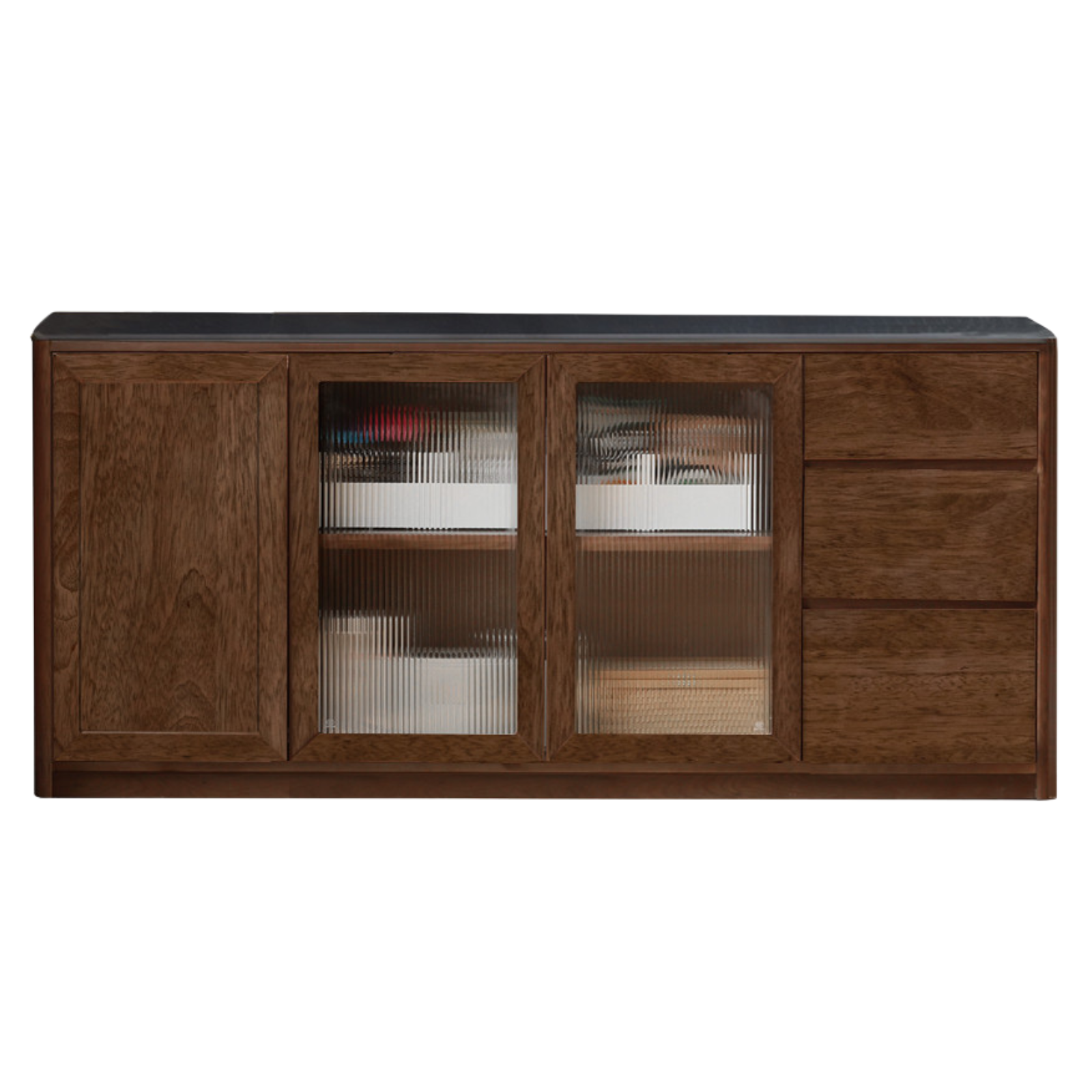 Sandalwood Solid Wood Rock Board Modern Sideboard