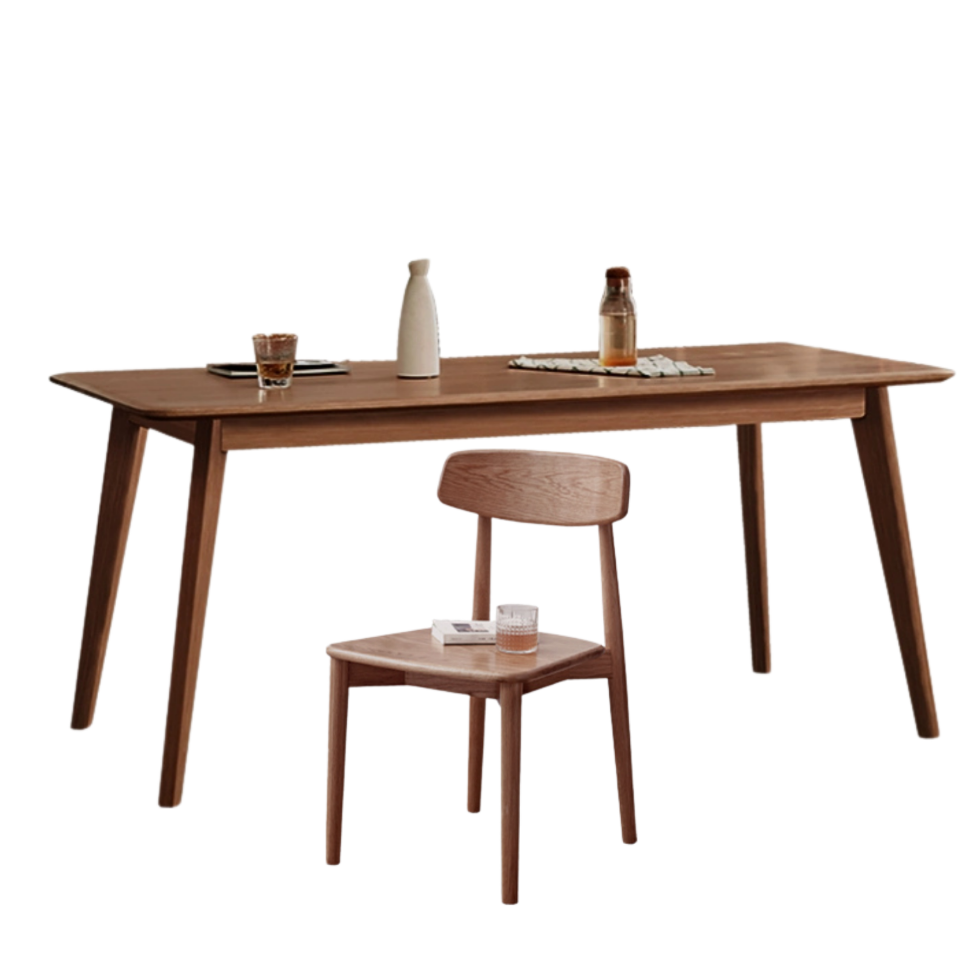 Ash, Oak Solid Wood Modern Dining Table