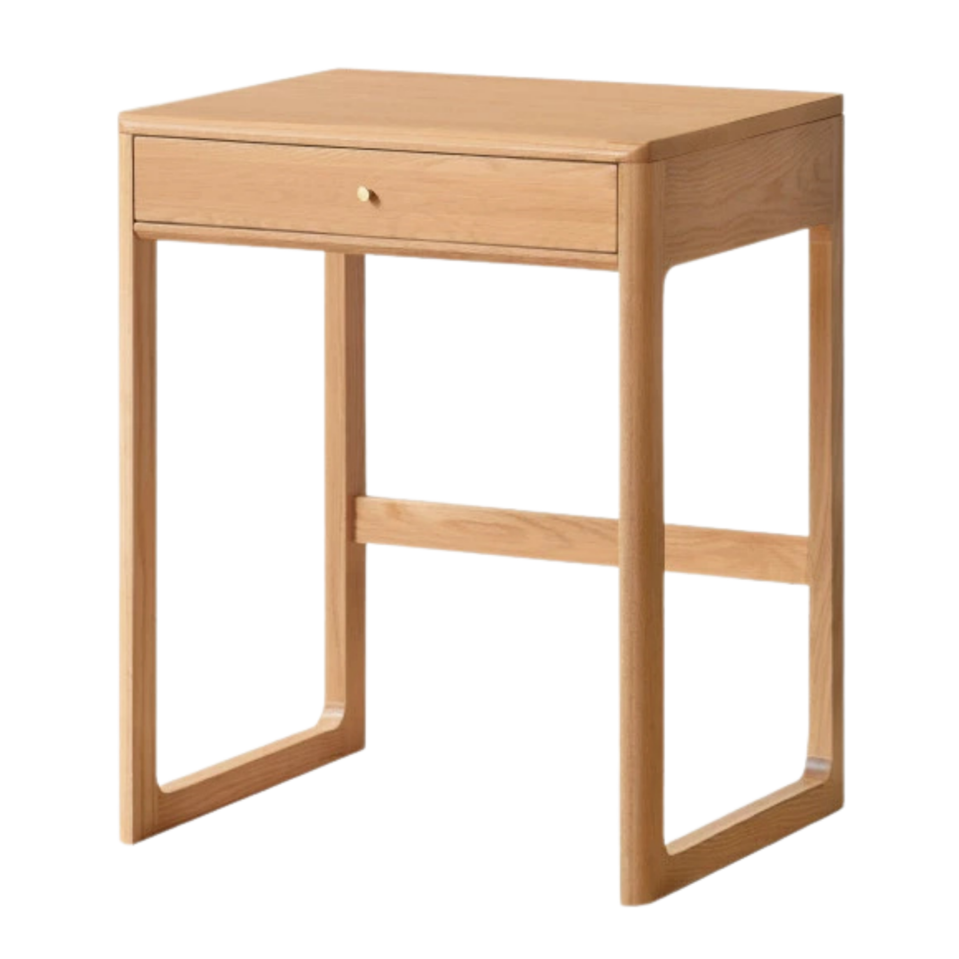 Oak, Beech Solid Wood Small Office Desk