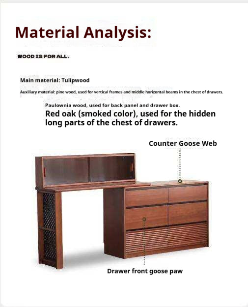 Tulipwood Solid Wood Vanity Table.