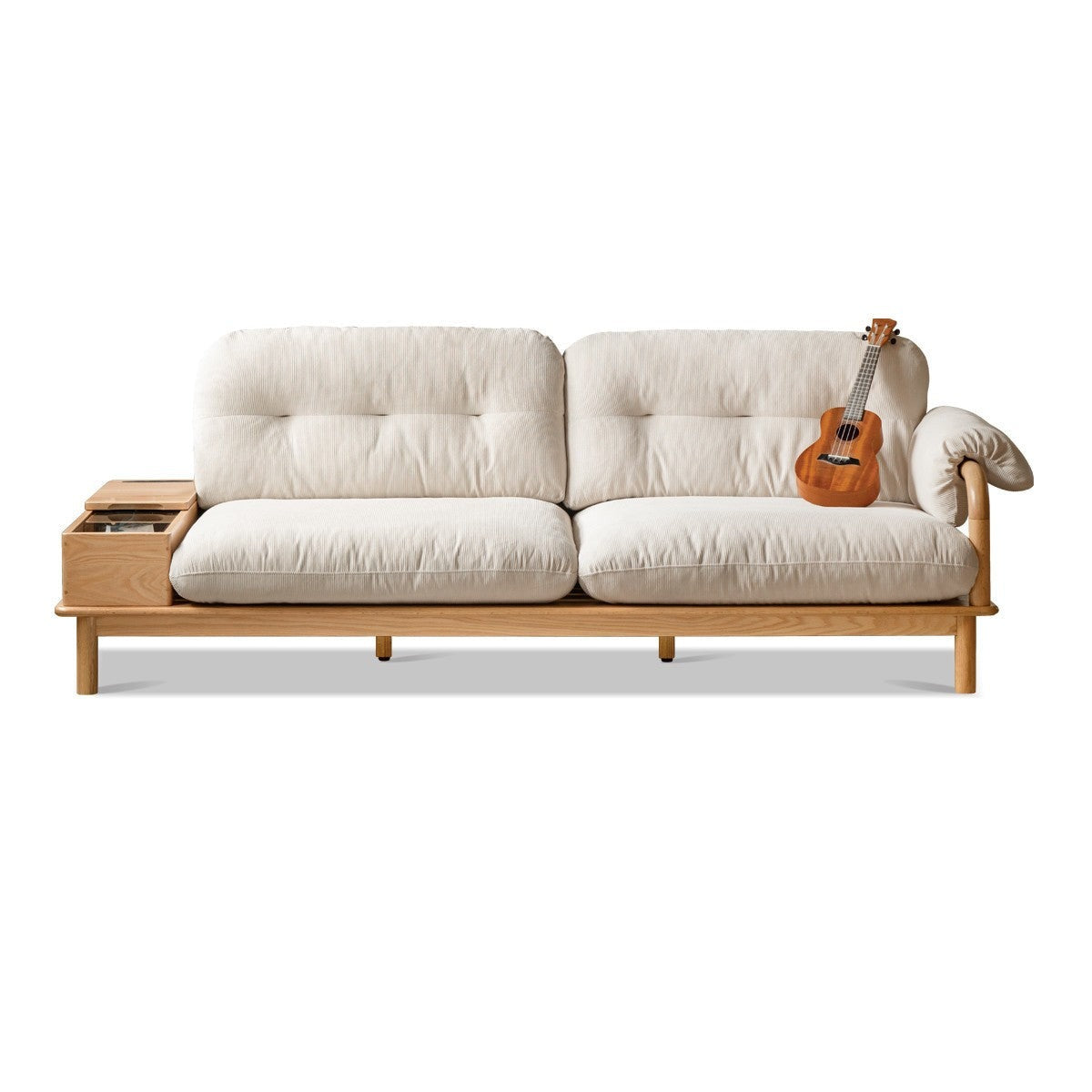 Oak Solid Wood Cloud Storage Sofa"