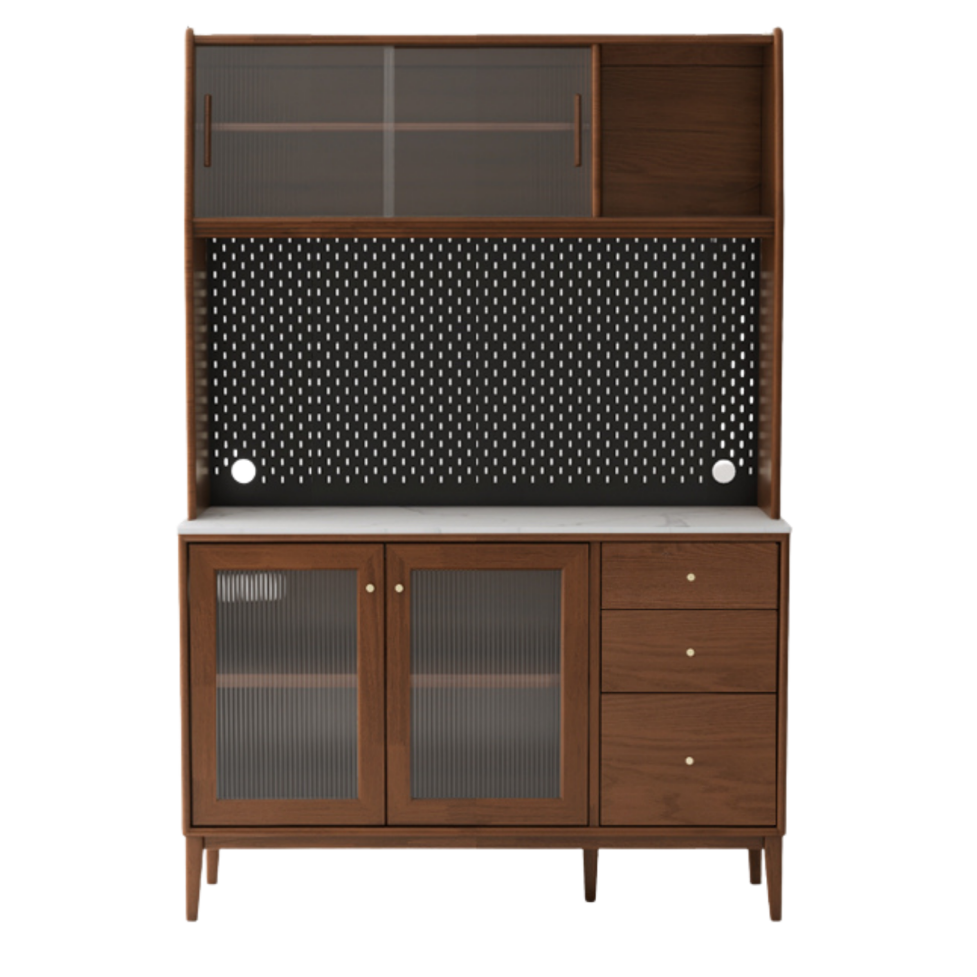 Oak Solid Wood Sideboard, Buffet Cabinet