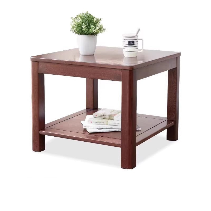 Oak Solid Wood Square Side Table -