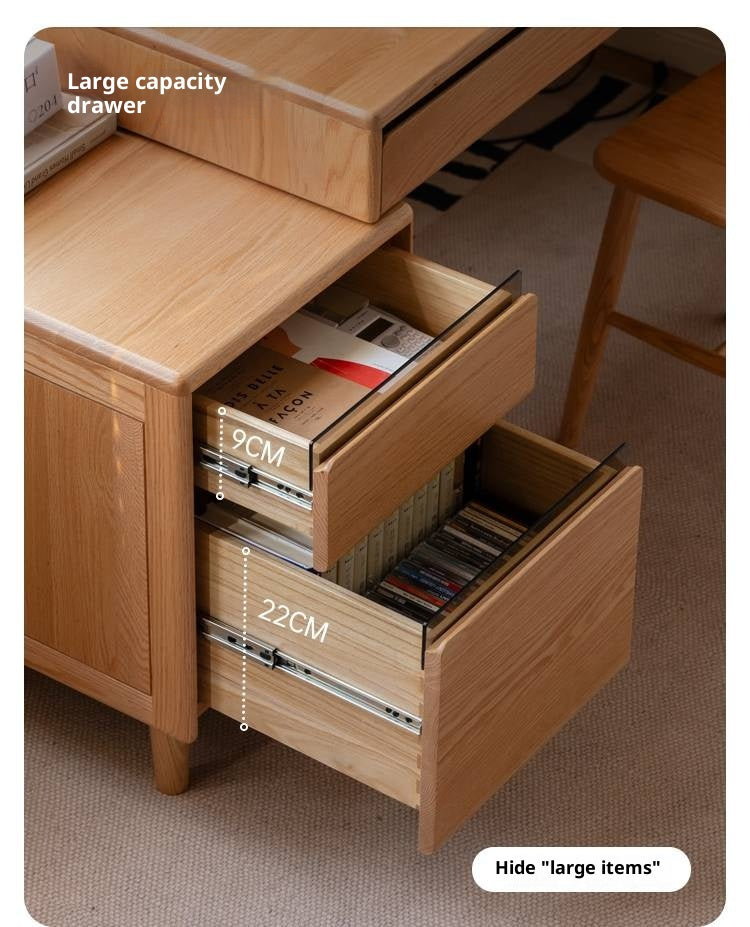 Oak Solid Wood Modern Office Desk