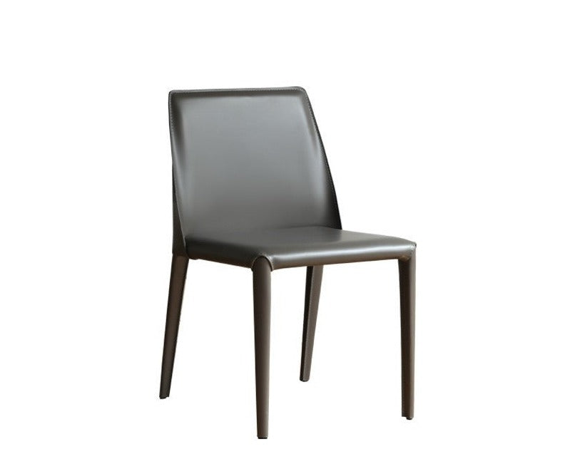 2 pcs set -Saddle leather dining chair-