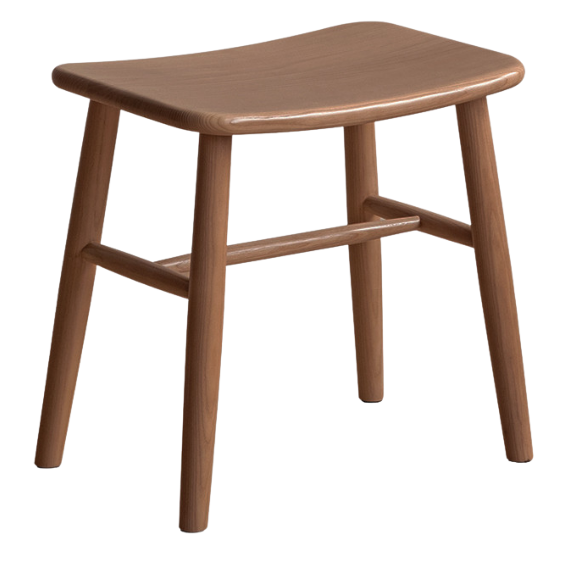 Black Walnut, Ash, Oak, Sandalwood Solid Wood Makeup Stool