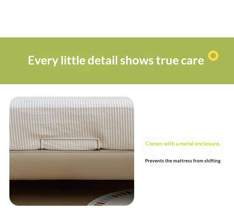 Kids Upholstered Montessori Platform Bed with Removable Washable Cover