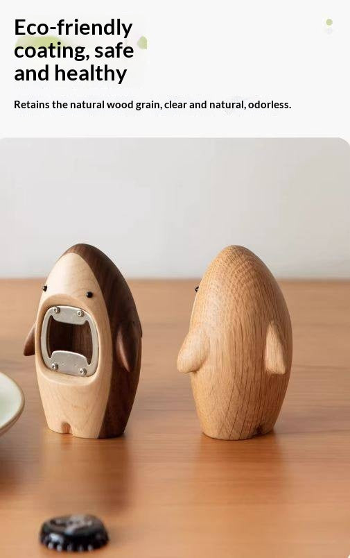 White Oak, Black Walnut, Beech, Maple Solid Wood Beer Bottle Opener