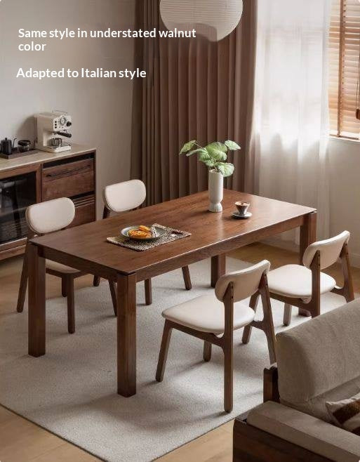 Oak Solid Wood Modern Minimalist Long Dining Table