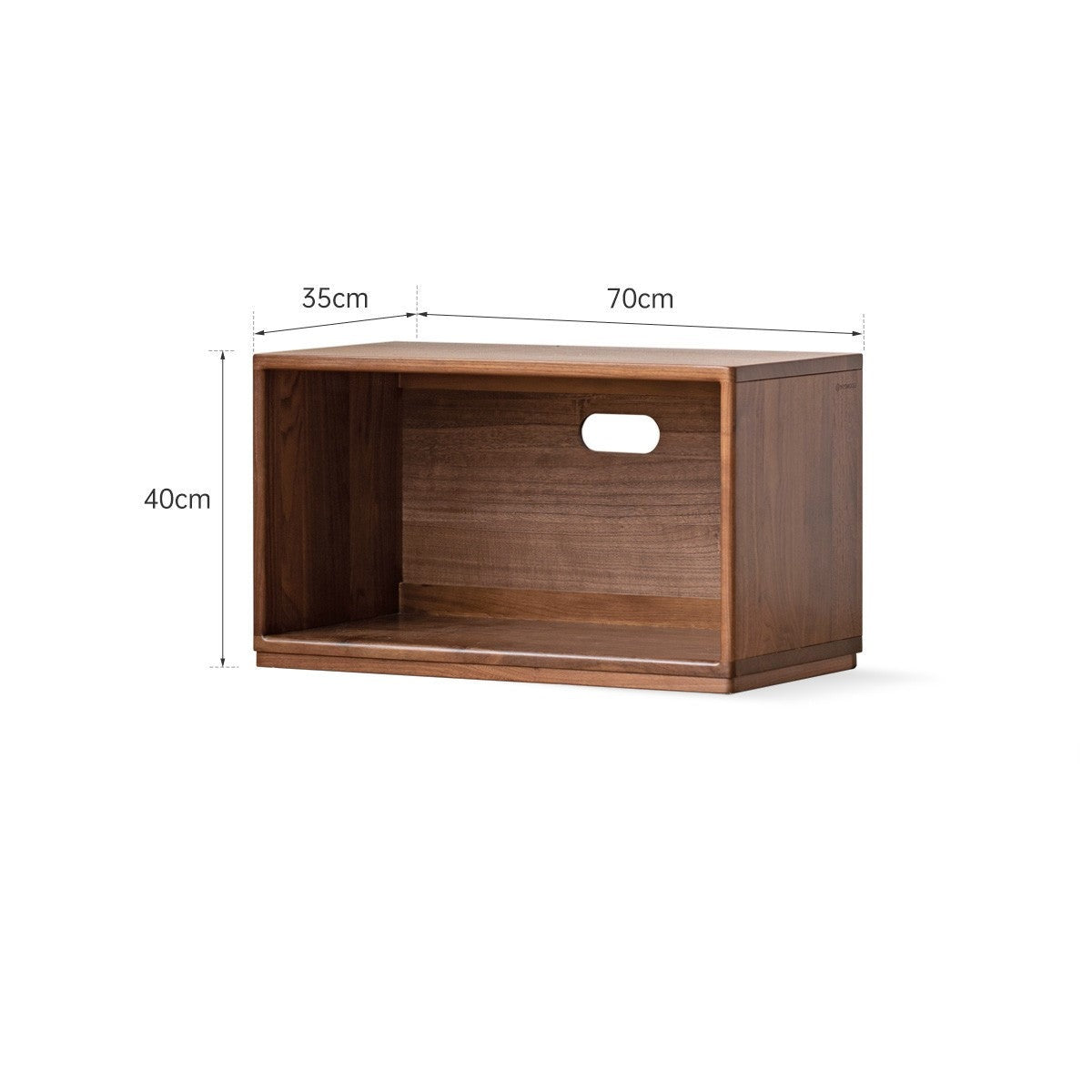 Black walnut Solid wood TV cabinet modern module combination storage<