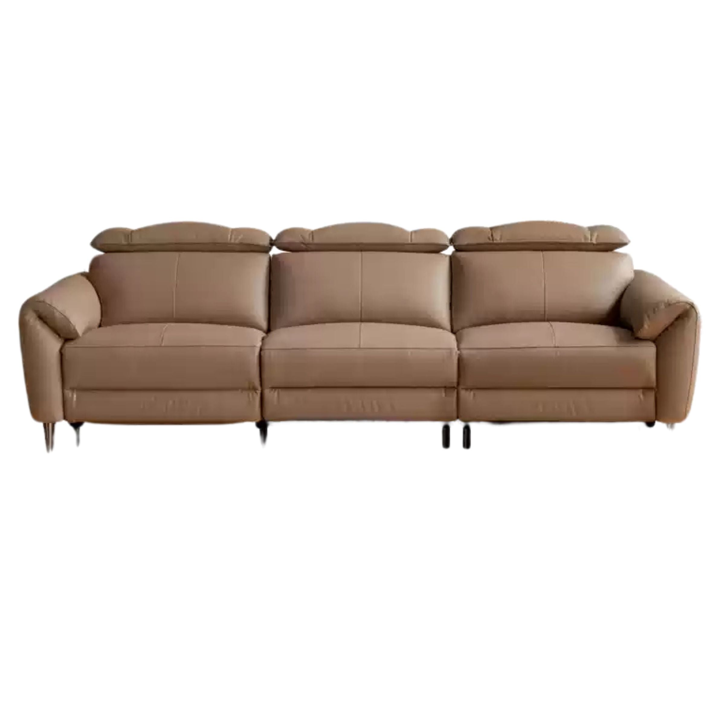 Electric Sofa Genuine Leather zero wall italian light luxury