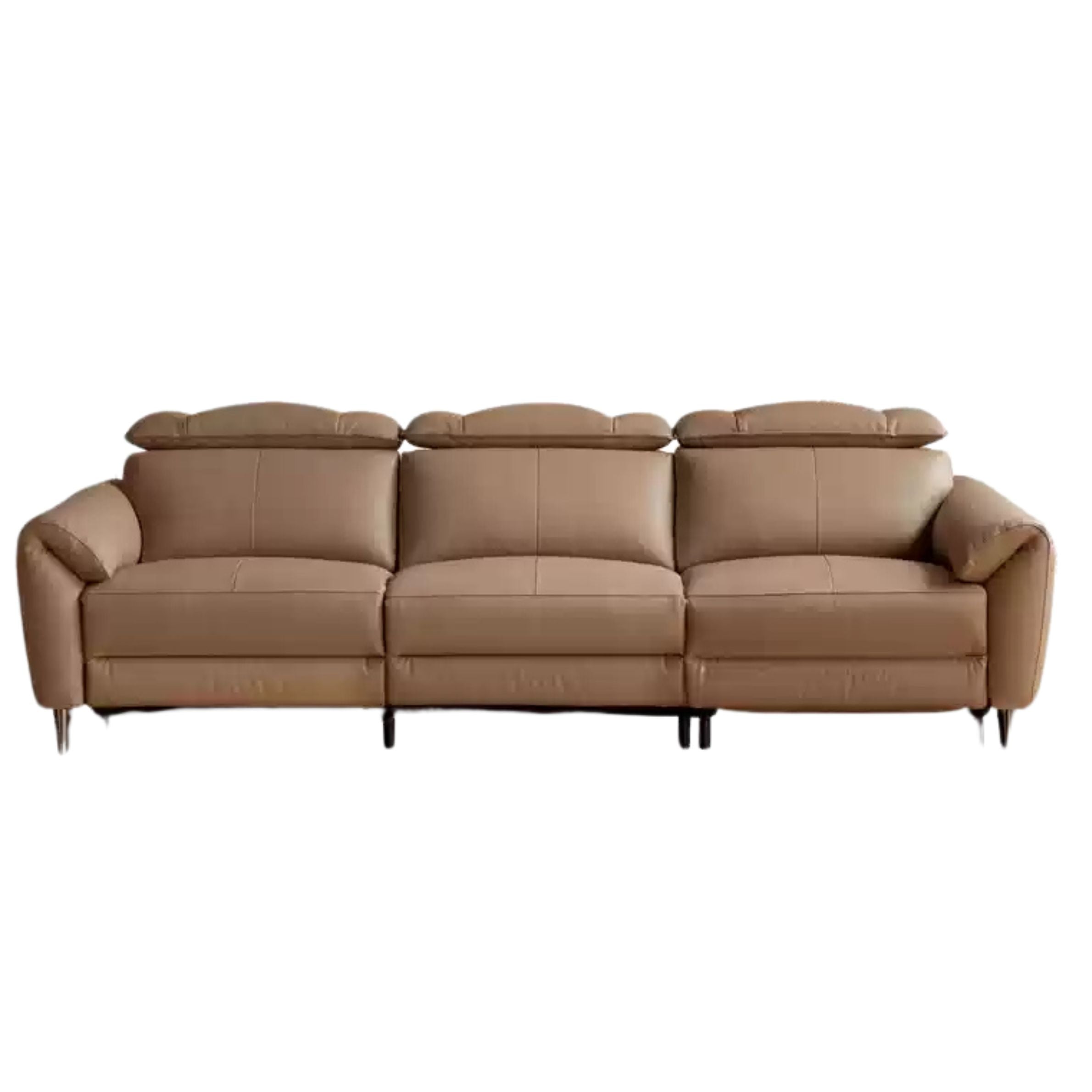 Electric Sofa Genuine Leather zero wall italian light luxury
